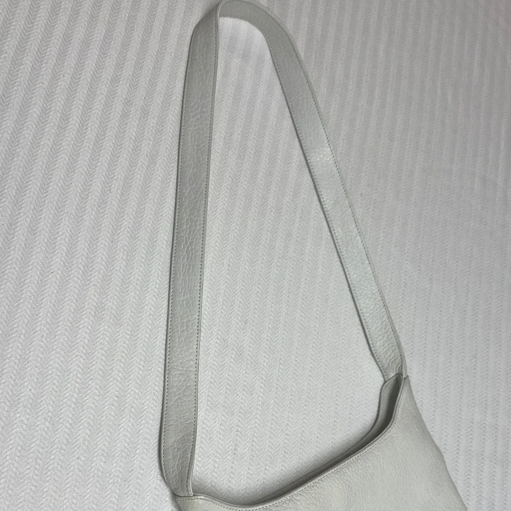 White Leather Purse Pebbled Leather The Sak 90s Classic Shoulder Bag Handbag